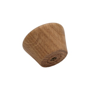 Buton din lemn pentru mobilier, model Skala, Ø40x25 mm, finisaj stejar natur | nuc - Img 4