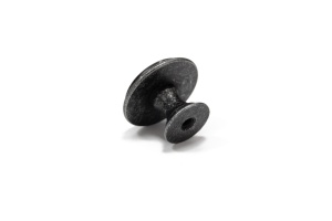 Buton metalic pentru mobilier model Ronda, Ø 28x20.5 mm, antic auriu / gri antic - Img 7