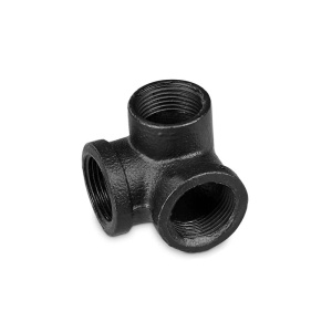 Conector colt 3 tevi pentru sistem D19, finisaj negru - Img 2