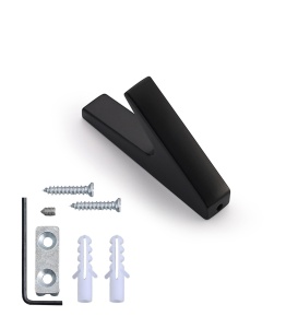 Cuier model CALIF, 1 carlig, finisaj aluminiu | auriu mat | negru mat - Img 12