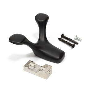 Cuier model LUGO V1, 2 carlige, finisaj Aluminiu | Crom lucios | Negru mat | Auriu mat