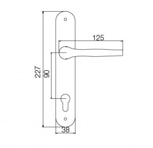 Maner cu sild distanta interax 90 mm model 701-230