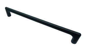 Maner metalic pentru mobilier, model Kupa, distanta dintre gauri = 128 | 160 | 192 mm, finisaj negru mat - Img 1