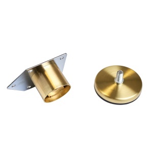 Picior mobilier reglabil din metal FI 42, finisaj auriu mat, 50 / 80 / 100 mm - Img 8