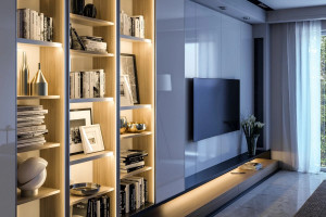 PROFIL ALUMINIU PENTRU LED CU APLICARE CANT ILUMINARE DUBLA PA-GLAXNBDW3M-AL - Img 6