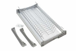 Scurgator /picurator IFL crom lucios pentru corp de de 450 | 600 | 700 | 800 | 900 mm , otel/plastic gri