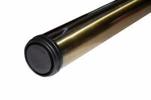 Set 4 picioare Solusa pentru blat masa, FI60x710 mm, finisaj antic auriu