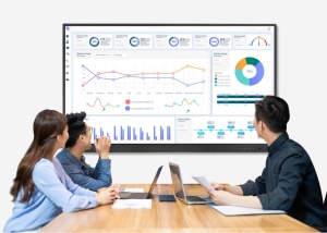 Tabla interactiva cu touch screen pentru sali de clasa, interfata Android, 65 | 75 | 86