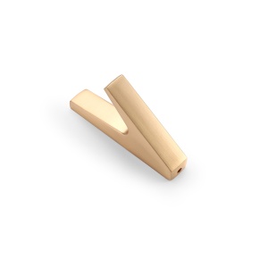 Cuier model CALIF, 1 carlig, finisaj aluminiu | auriu mat | negru mat - Img 3