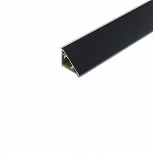 Inaltator triunghiular negru IFL IT pentru  blat | Plinta antistrop triunghiulara pentru blat aluminiu | alb | negru triunghiular IFL IT pentru  blat | Plinta antistrop neagra triunghiulara pentru blat 