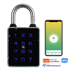 Lacăt smart TitanLock cu cifru, card și aplicație Tuya, IP65 - Img 6