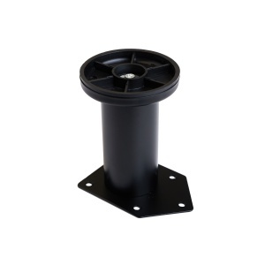 Picior mobilier reglabil din metal FI 42, finisaj negru, 50 / 80 / 100 mm - Img 7