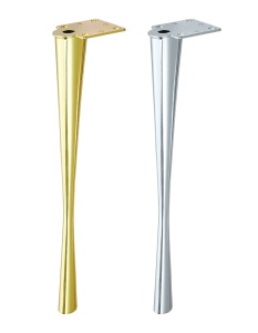 Picior pentru blat masa, model BENDIS, H=720 mm, finisaj auriu periat | crom lucios