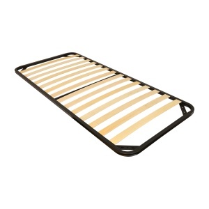 Somiera single IFL 90x200 cm, structura metalica rezistenta, lamele din lemn stratificat