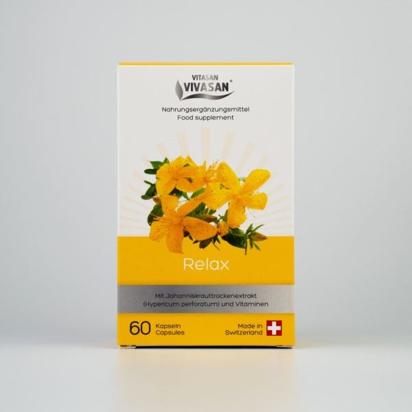 Relax Complex - Supliment alimentar cu extract de Sunatoare - 60 capsule