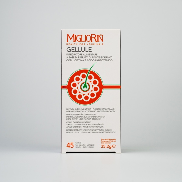 Capsule Migliorin - Supliment alimentar pentru întărirea părului si a unghiilor - 45 capsule