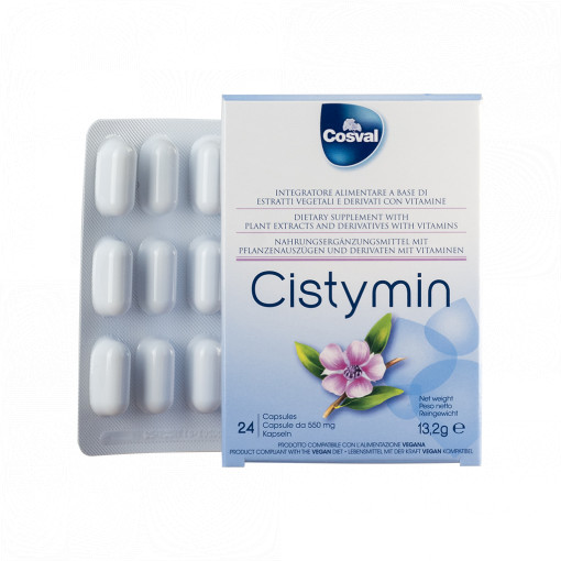 Cistymin - Supliment alimentar impotriva infectiilor urinare, cistita - 24 capsule
