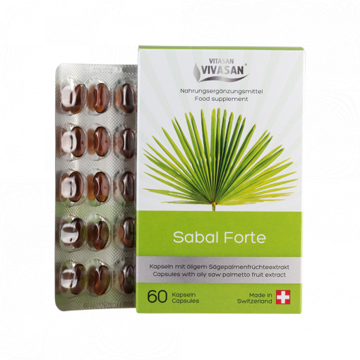 Sabal Forte - Supliment alimentar pentru buna funcționare a prostatei - 60 capsule