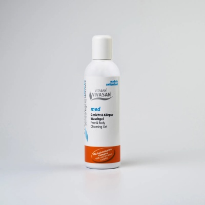 Linia Vivaderm Med - Gel de curățare hipoalergenic pentru față și corp - 200 ml.