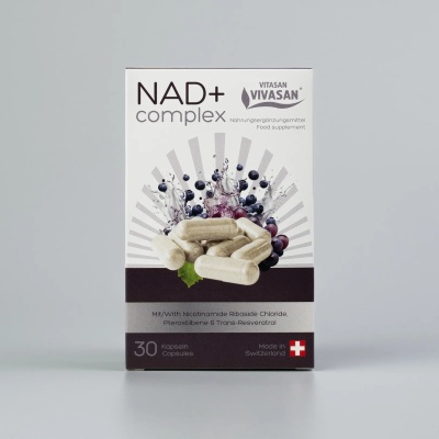 NAD+ Complex - Supliment Alimentar pentru regenerarea celulară, energie și vitalitate - 30 capsule
