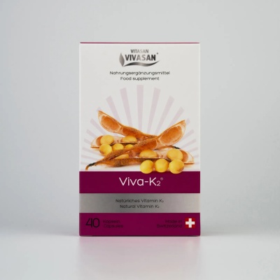 VIVA K2 - Supliment alimentar pentru refacerea și fortificarea țesutului osos - 40 capsule