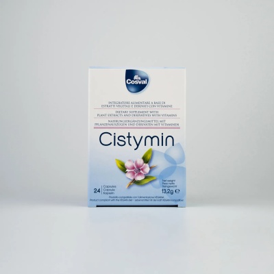 Cistymin - Supliment alimentar impotriva infectiilor urinare, cistita - 24 capsule
