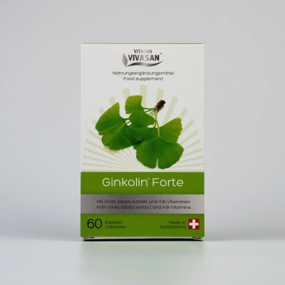 Ginkolin Forte - Supliment alimentar cu extract de Ginkgo biloba - 60 capsule