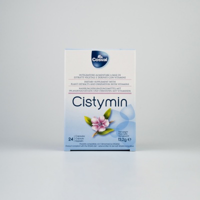 Cistymin - Supliment alimentar impotriva infectiilor urinare, cistita - 24 capsule - Img 1