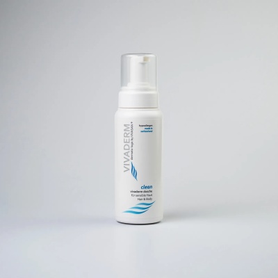 Linia Vivaderm - Spumă de duș hipoalergenică pentru o piele iritată - 250 ml.