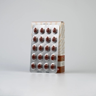 Capsule cu extracte din frunze de struguri rosii, castane si vitamine - 60 capsule - Img 2