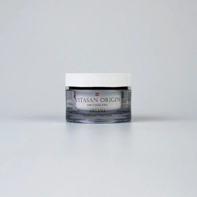 Cremă de față antiage cu ulei de Argan și acid hialuronic - 50 ml.