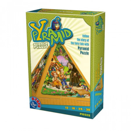 Puzzle Piramida D-toys - Hansel si Gretel, 84 piese