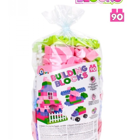 Set cuburi de constructie, Technok, 90 de piese