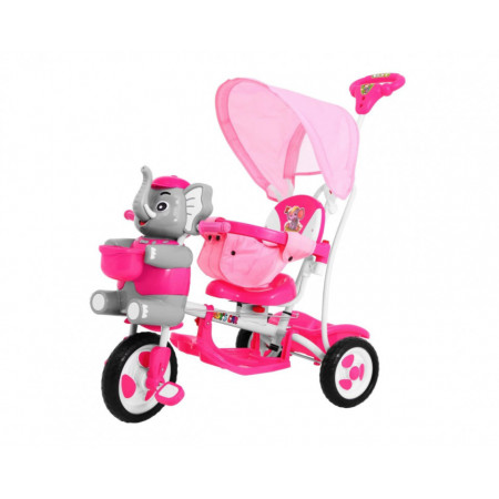 Tricicleta pentru copii Elefant, roz