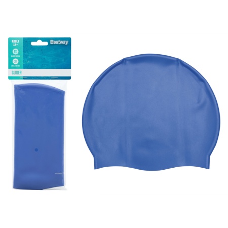 Casca pentru inot, silicon fara latex, Bestway 26006, albastru