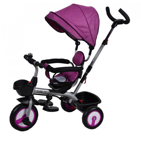 Tricicleta pentru copii BicyStar Baby Trike, mov
