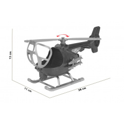 Elicopter de jucarie, Technok, 26 cm, albastru - Img 2