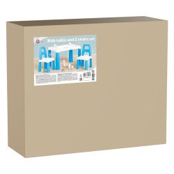 Masa pentru copii cu 2 scaune, sarcina max. 75 kg, Technok, albastru - Img 3