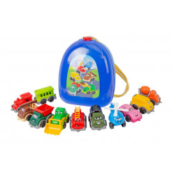 Set de masinute, utilaje si vehicule TechnoK in gentuta tip rucsac - Img 1