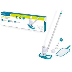 Set intretinere piscina 4 in 1 AquaClear Basic Bestway 58234 - Img 1