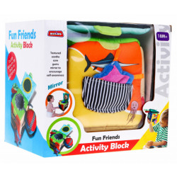 Jucarie interactiva bebe, cub senzorial Lumea Marii, din plus, Fun Friends - Img 5