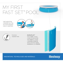 Piscina gonflabila Bestway 57241, First Framem, 152 x 38 cm - Img 7
