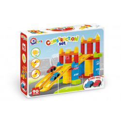 Set 90 de cuburi de constructie cu 2 masinute TechnoK - Img 5