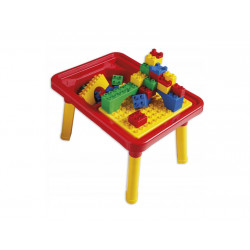 Set masuta si cuburi de constructie, Unico Plus, 31 piese - Img 5