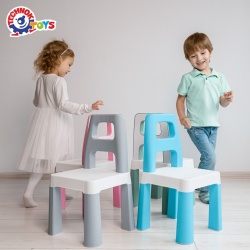 Scaun pentru copii cu sarcina max. 75 kg, Technok, gri - Img 7