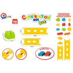 Set 90 de cuburi de constructie cu 2 masinute TechnoK - Img 6
