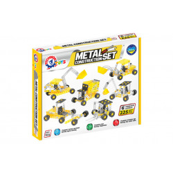 Set de construit metalic, TechnoK, 6 modele de vehicule, 225 de piese - Img 1