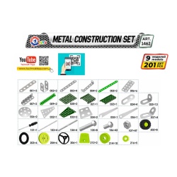 Set de construit metalic, TechnoK, 9 modele de vehicule militare, 201 de piese - Img 2
