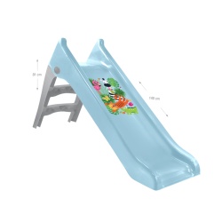 Tobogan Mochtoys pentru copii, 140 cm, albastru pastel - Img 4