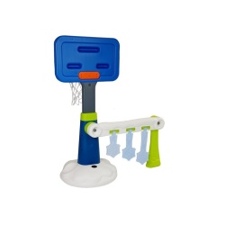 Set de joaca 2 in 1, cos de baschet pentru copii, cu minge si pompa - Img 3